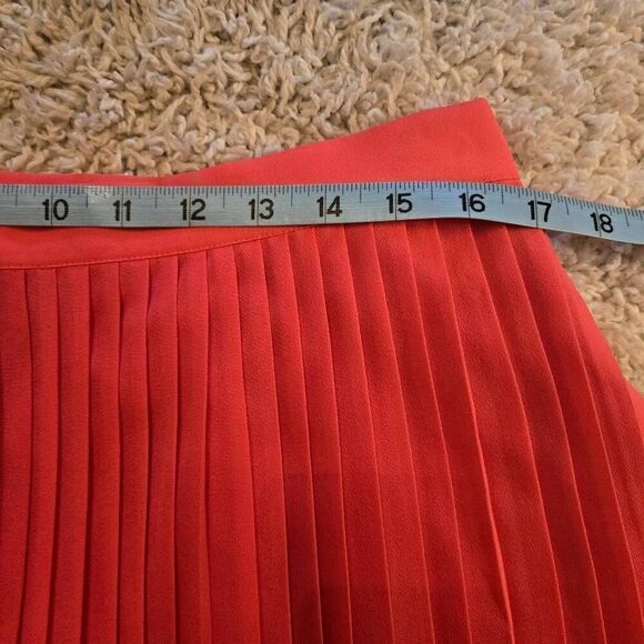 J. Crew Pleated Maxi Skirt Coral size 12 - Picture 4 of 8